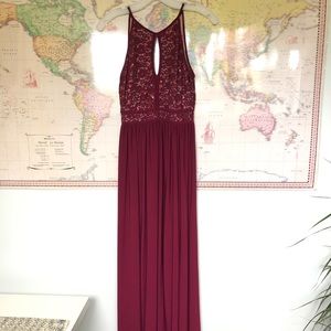 David’s Bridal Burgundy Gown - Size Two - New